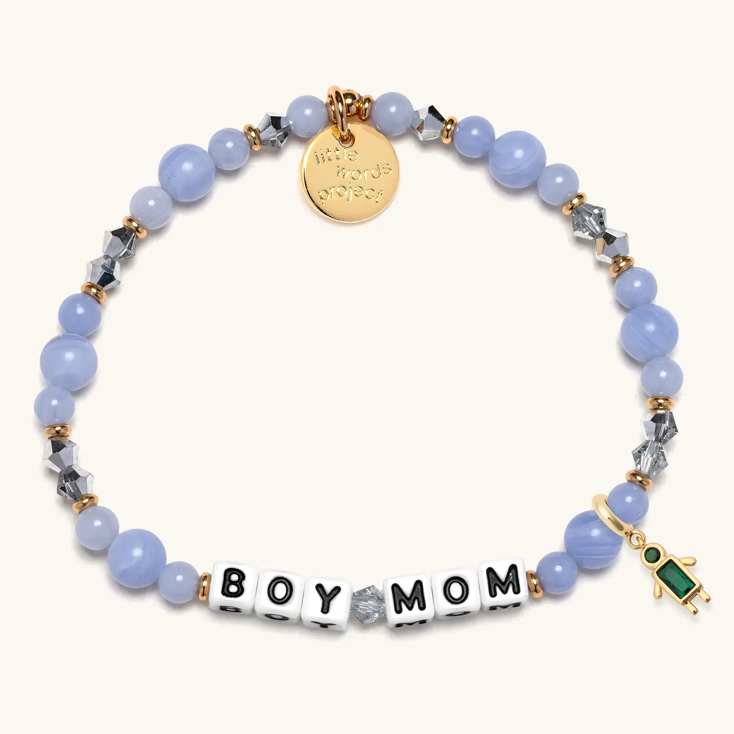 Boy Mom Birthstone Charm Bracelet Set - Image 5