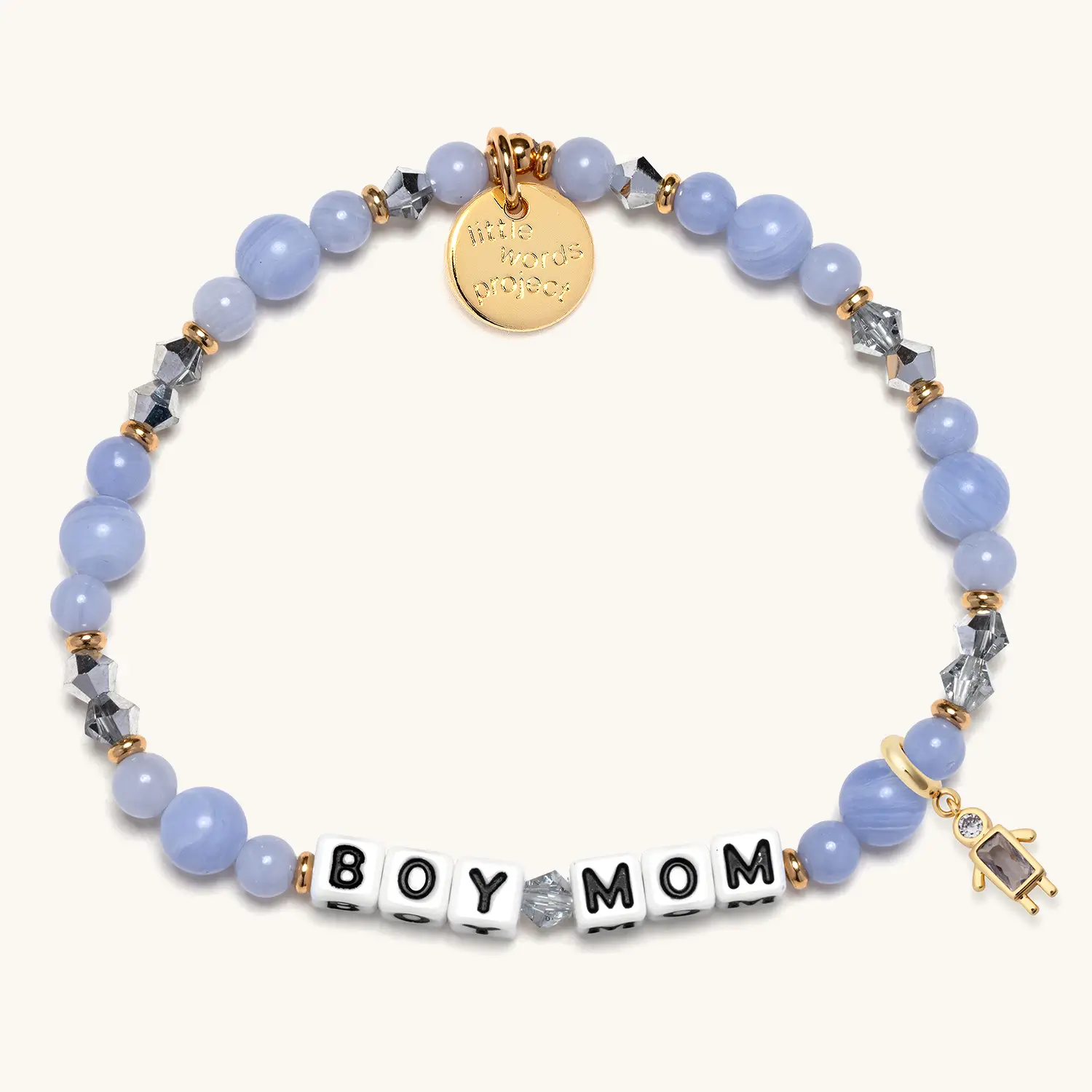 Boy Mom Birthstone Charm Bracelet Set - Image 6