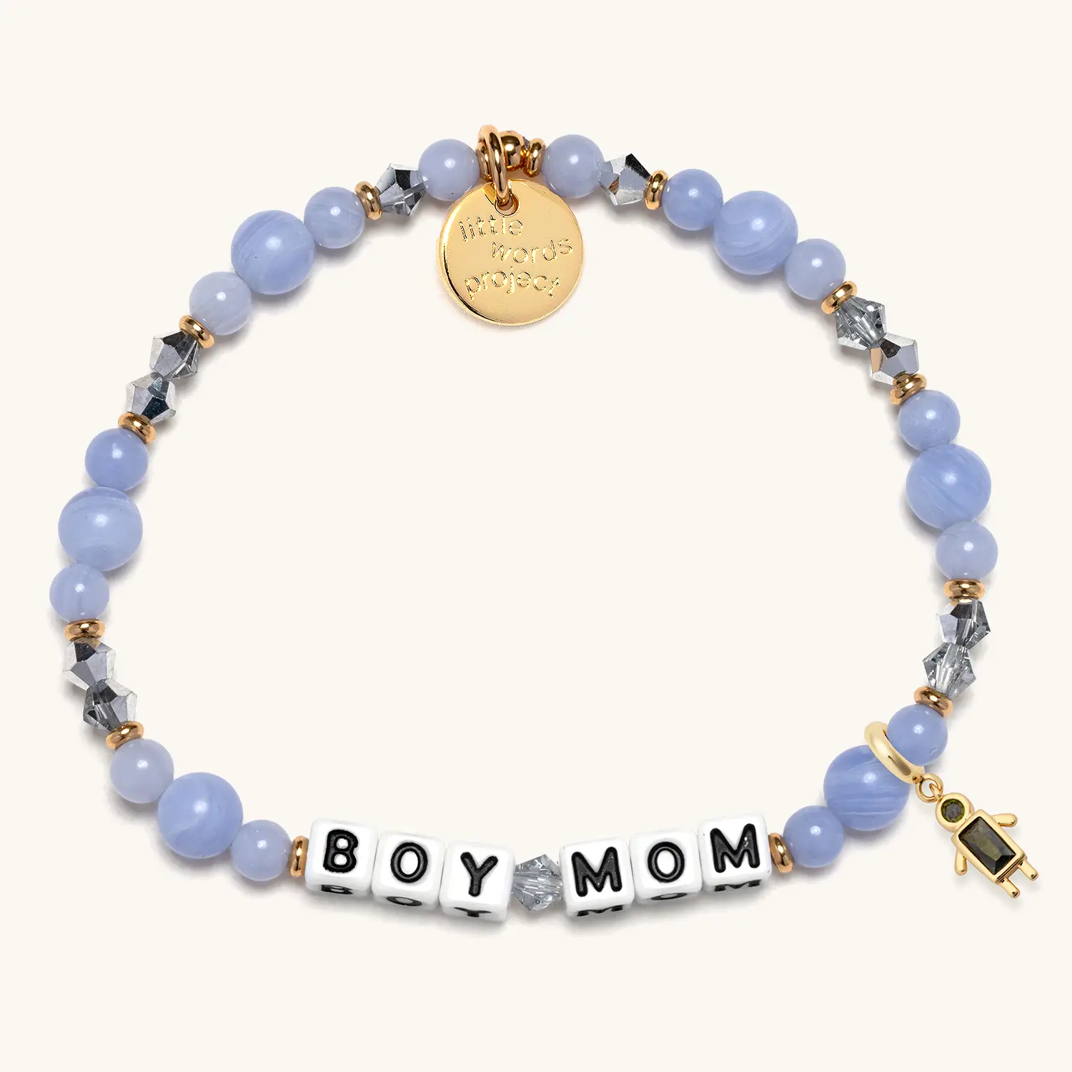 Boy Mom Birthstone Charm Bracelet Set - Image 8