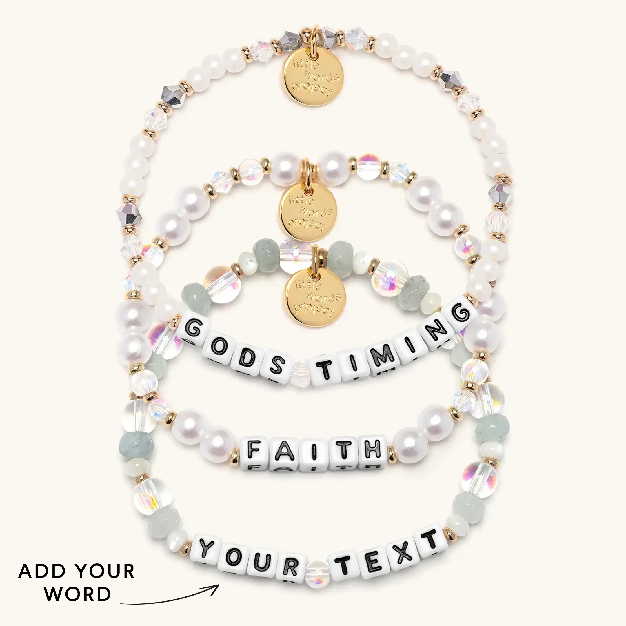 Custom Blessing Bracelet Set