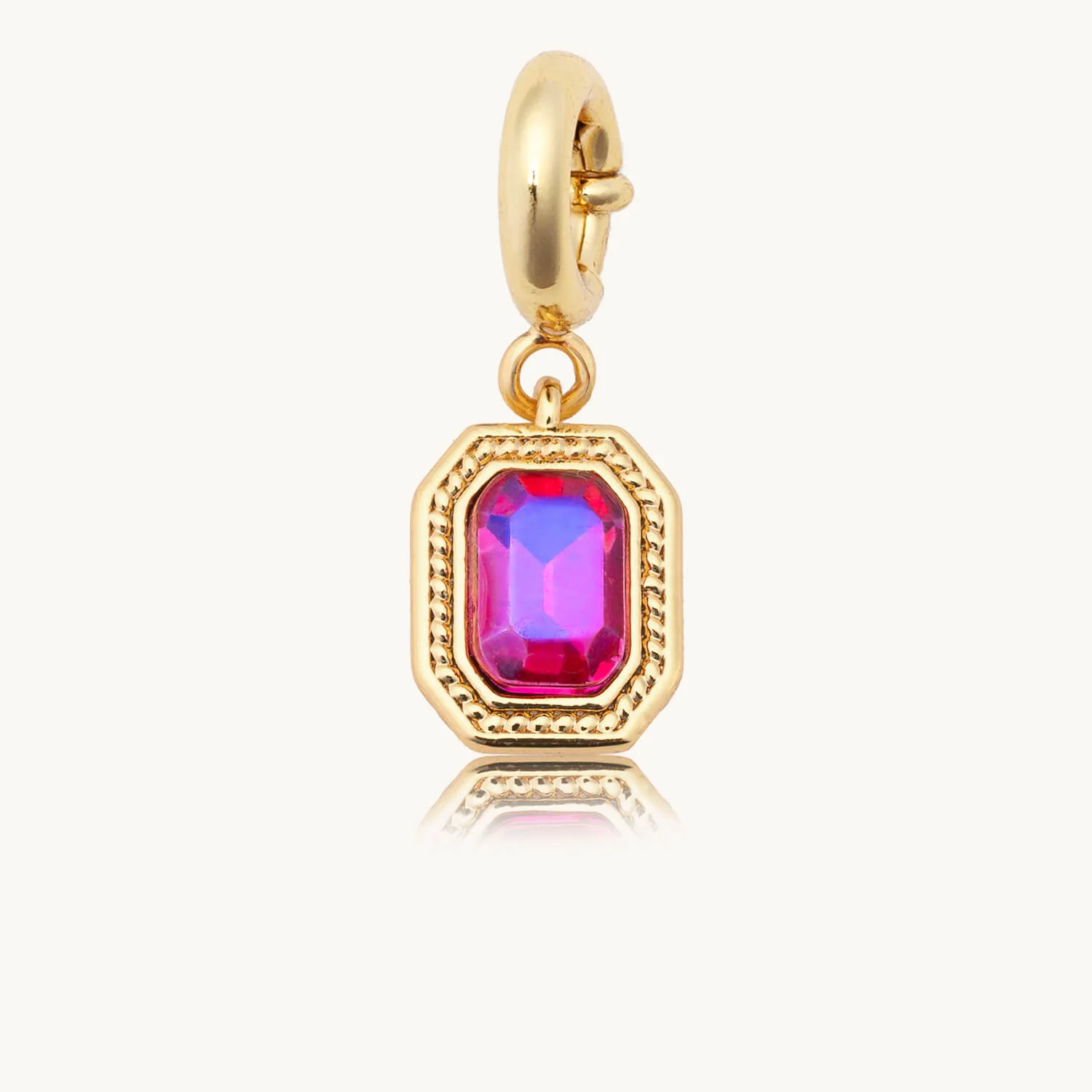 Custom Fuchsia Gem Charm
