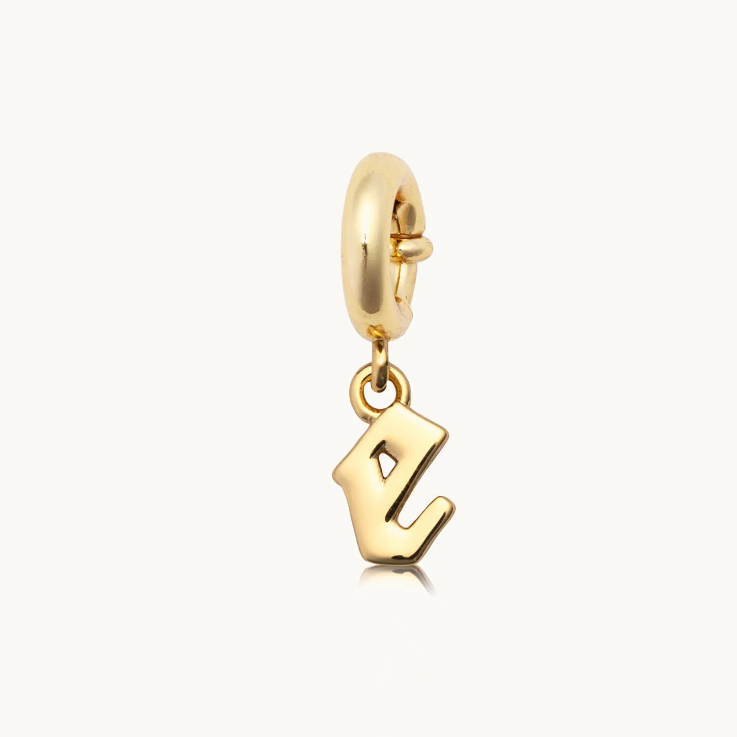 Custom Gothic Letter E Charm