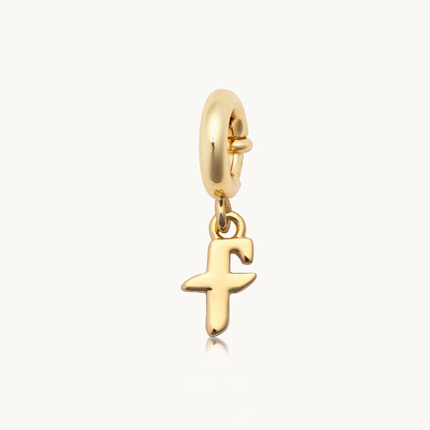 Custom Gothic Letter F Charm