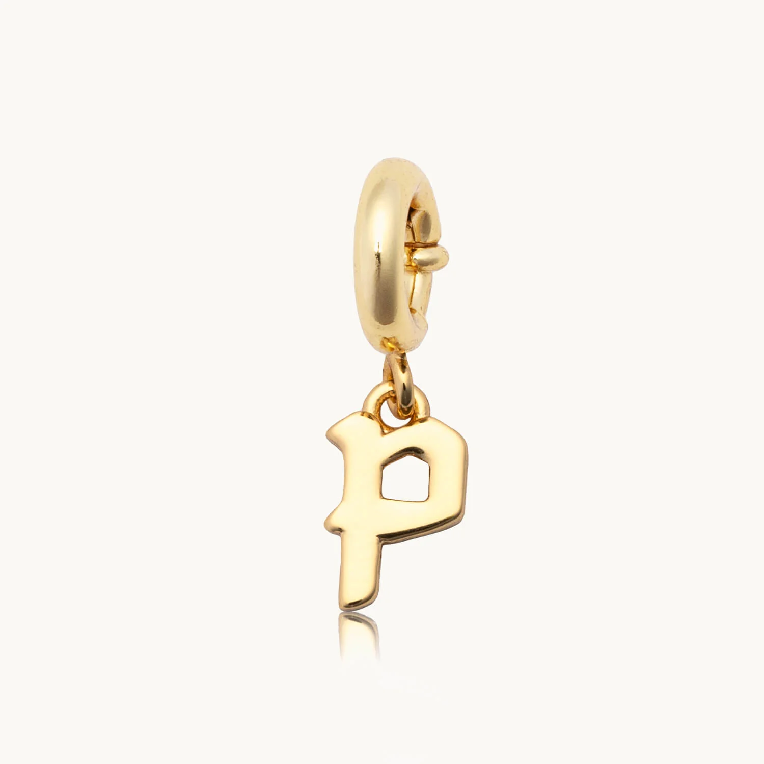 Custom Gothic Letter P Charm