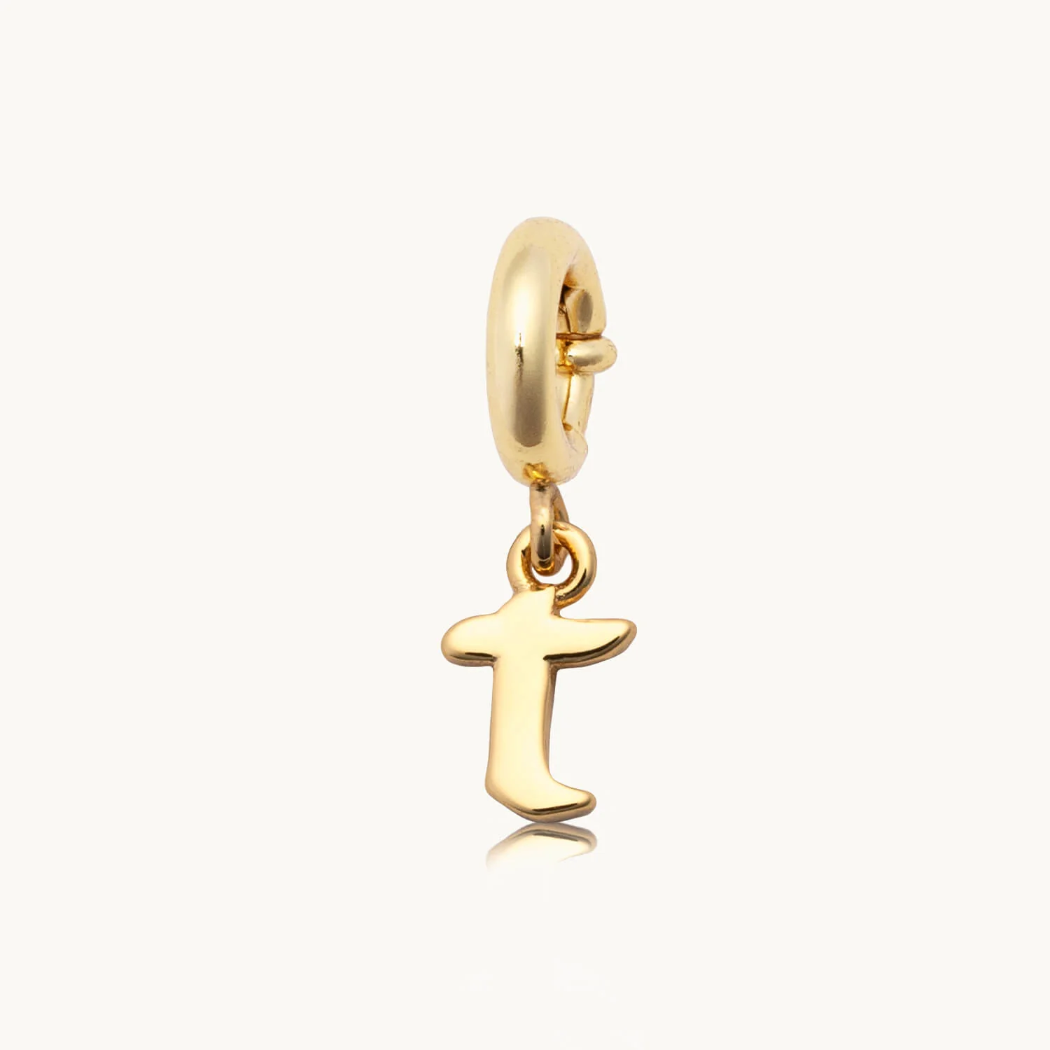 Custom Gothic Letter T Charm