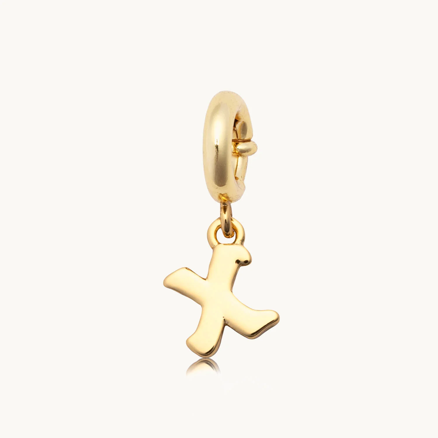 Custom Gothic Letter X Charm