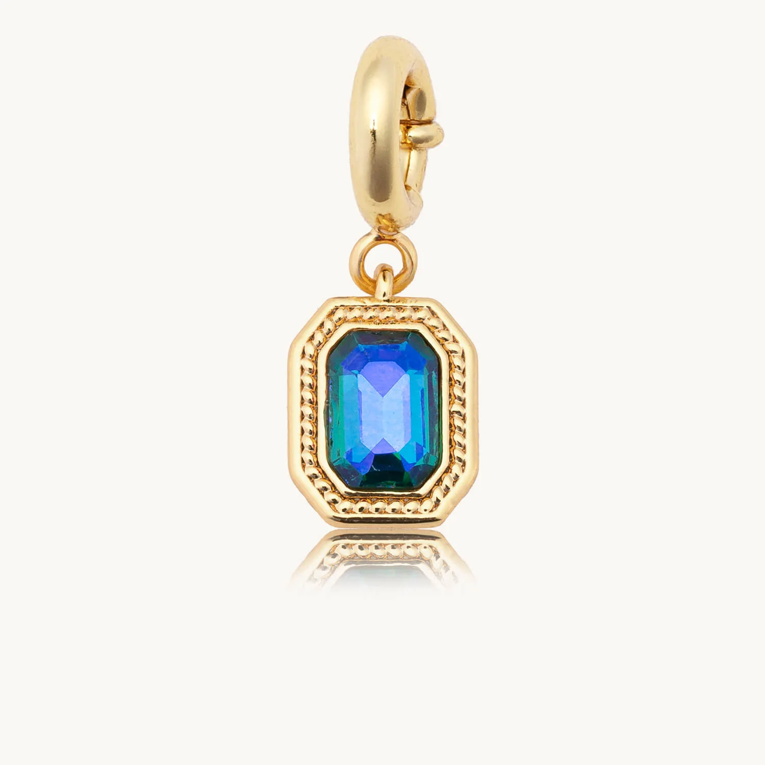 Custom Sapphire Gem Charm