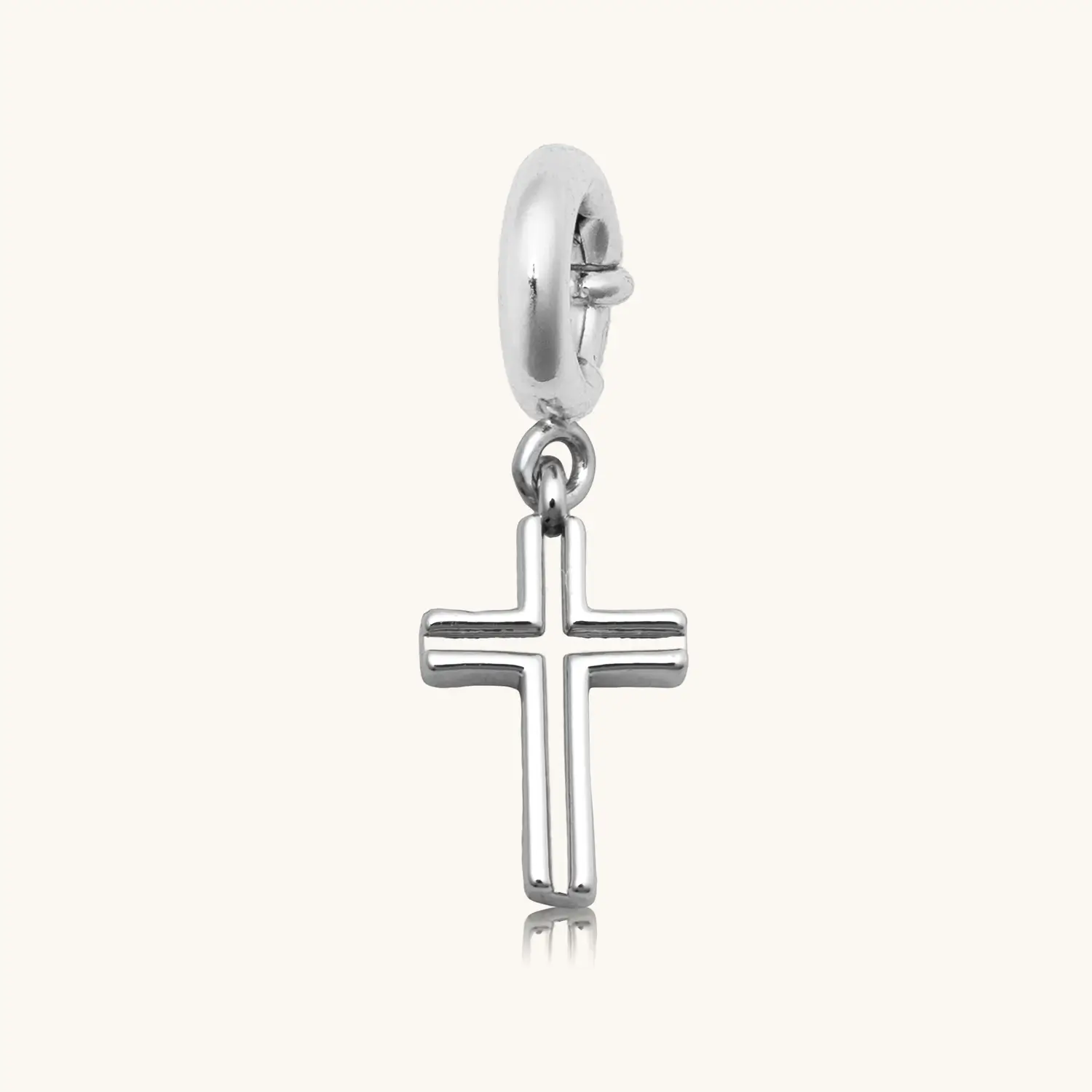 Silver Cross Charm