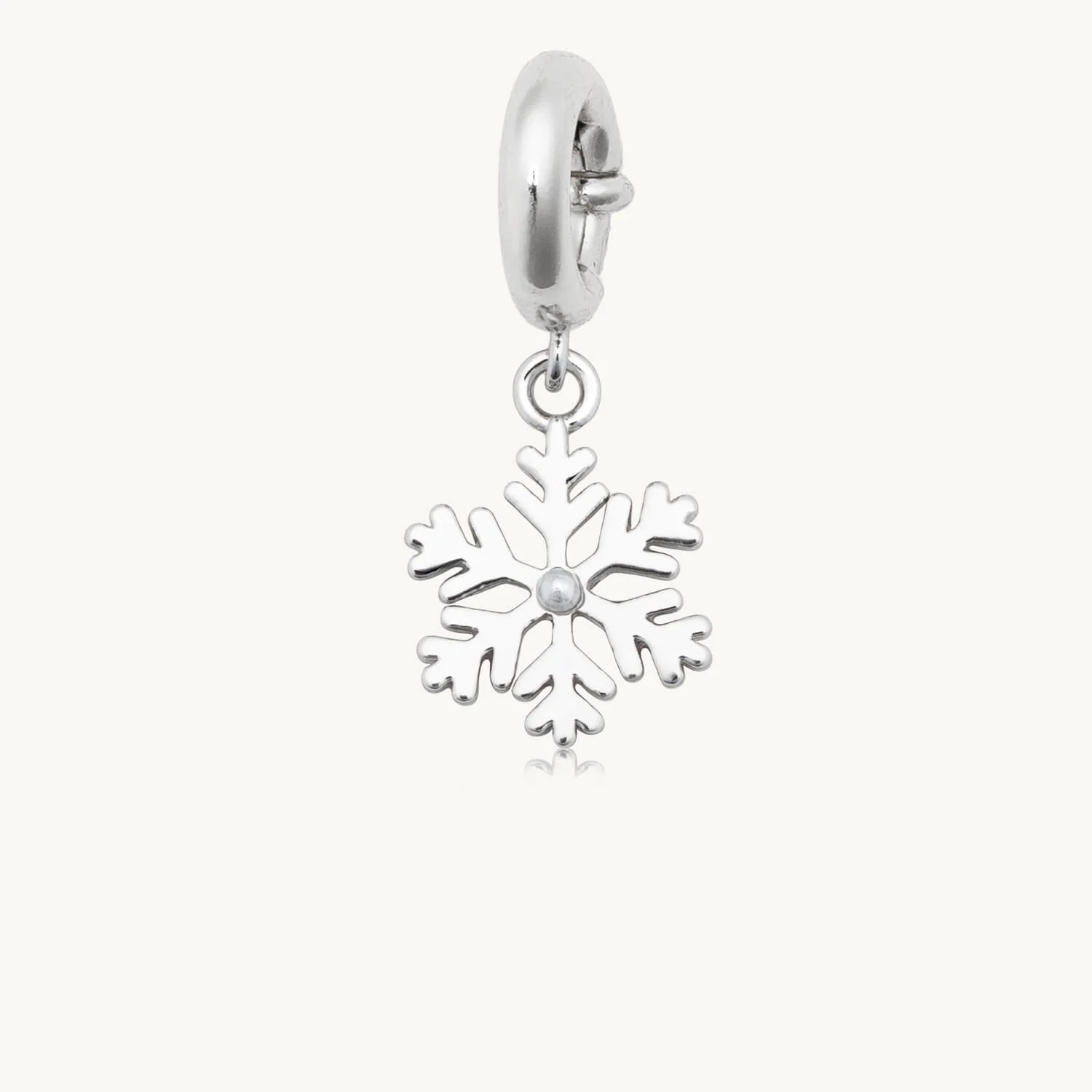 Custom Silver Snowflake Charm