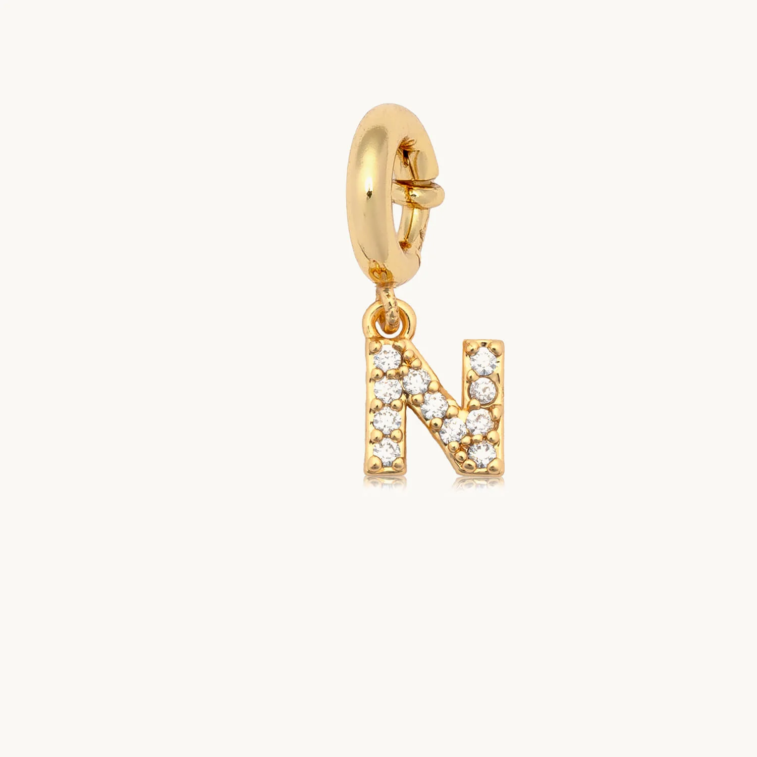 CZ Letter Charm - Image 16