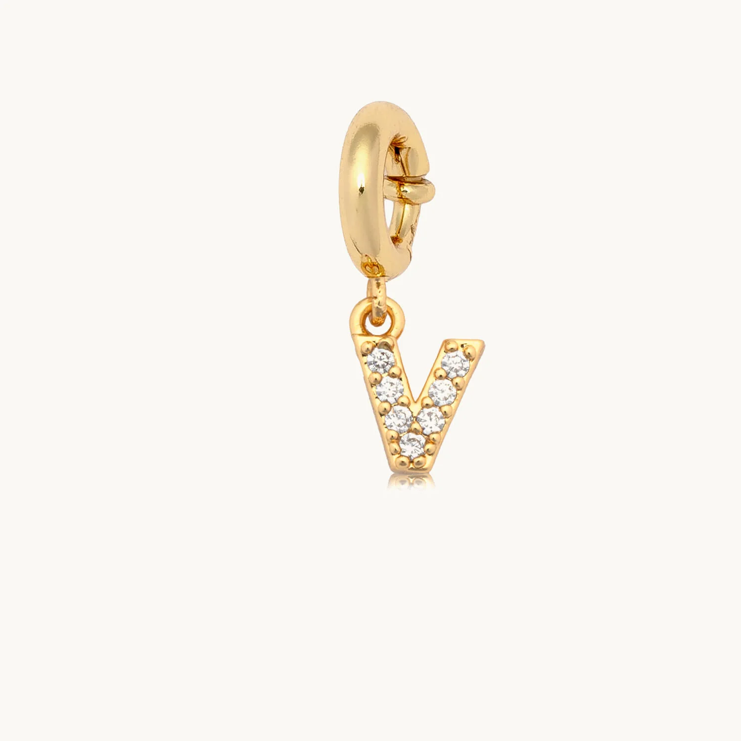CZ Letter Charm - Image 24
