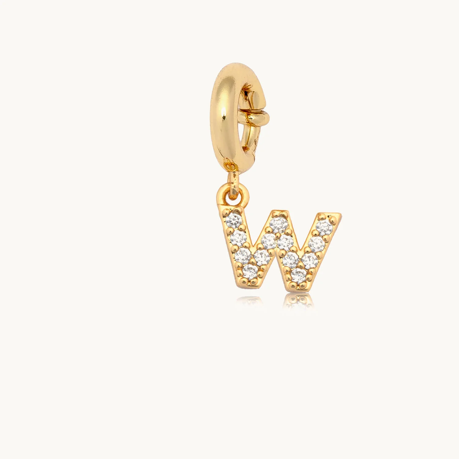 CZ Letter Charm - Image 25