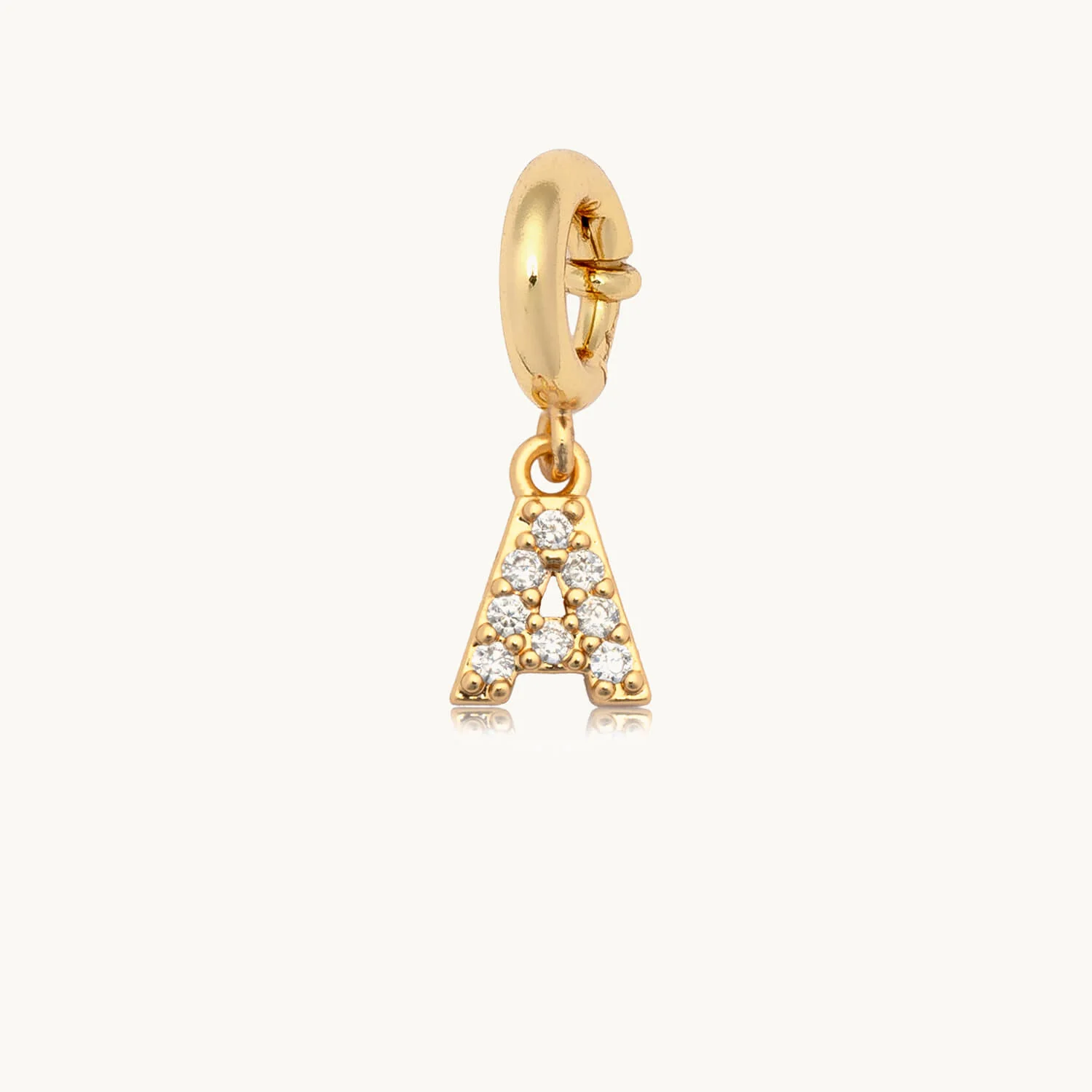 CZ Letter Charm - Image 3