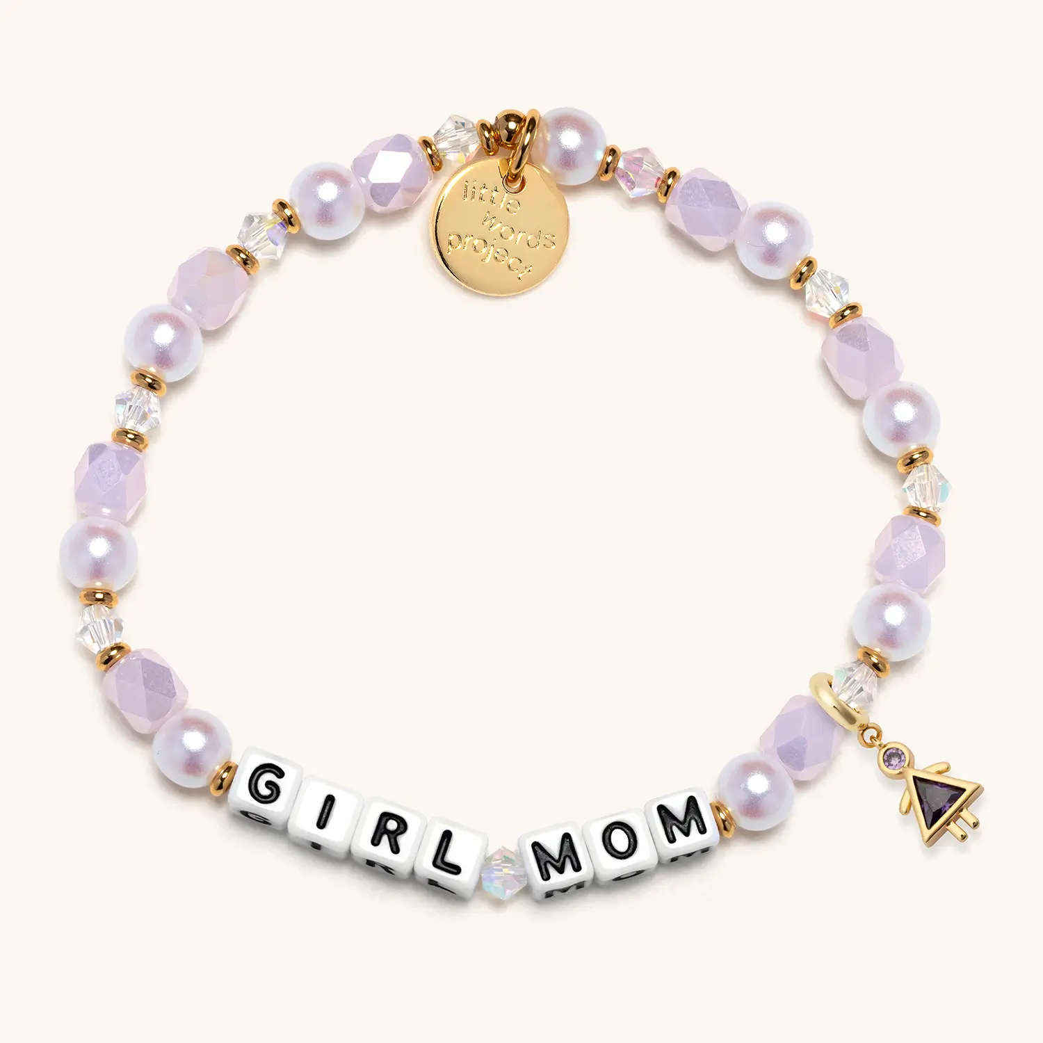 Girl Mom Birthstone Charm Bracelet Set - Image 2