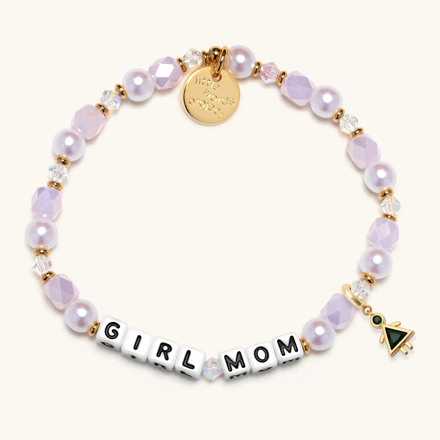 Girl Mom Birthstone Charm Bracelet Set - Image 5